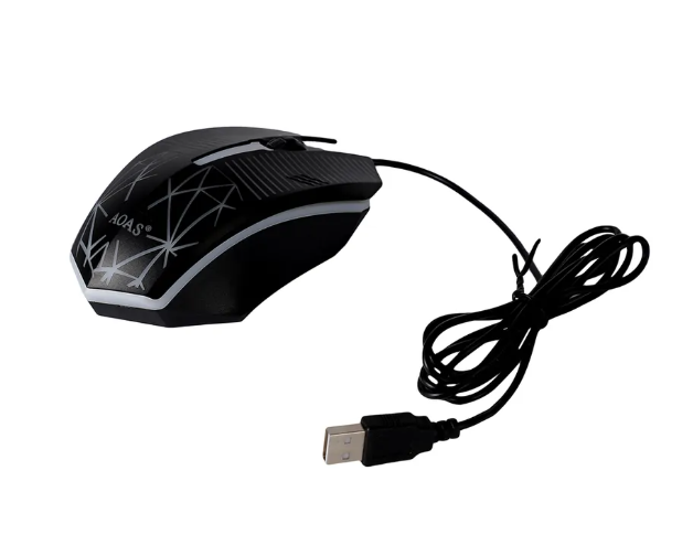 Mouse Gamer Con Cable Negro