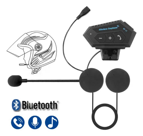 Intercomunicador Para Motos Bluetooth Casco Manos Libres