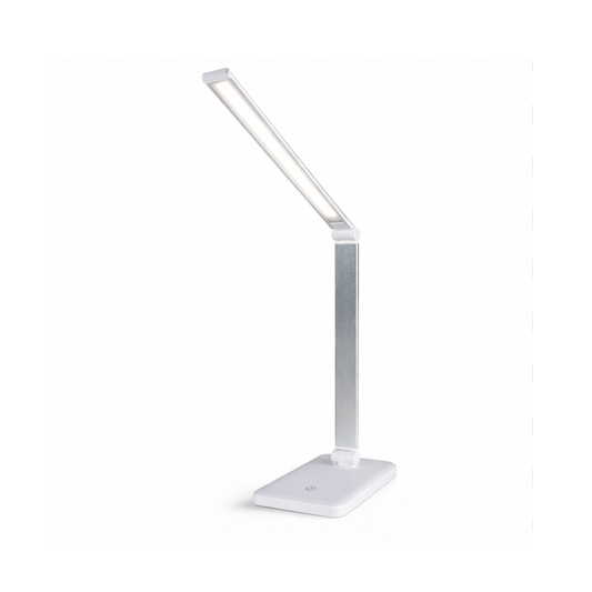LAMPARA DE ESCRITORIO LED ALUMINIO BLANCA