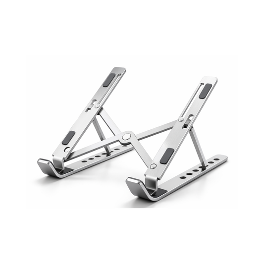 SOPORTE PARA NOTEBOOK LAPTOP TABLET DE ALUMINIO ERGONOMICO INCLINACION REGULABLE