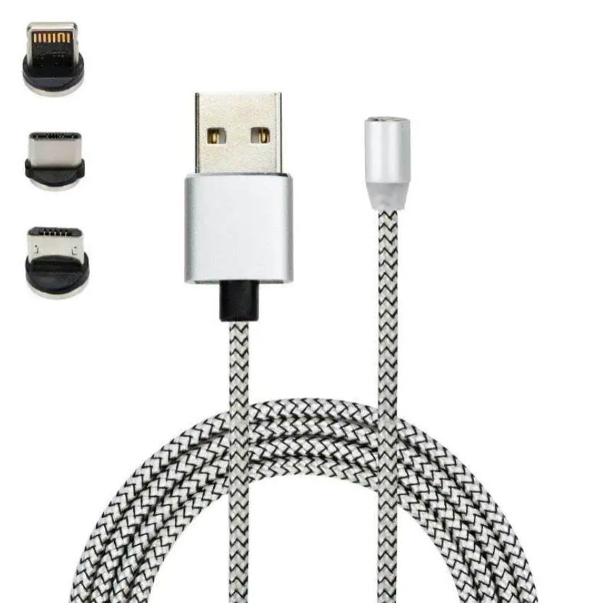 Cable Magnetico 3 En 1 - V8 - Tipo C - Iphone