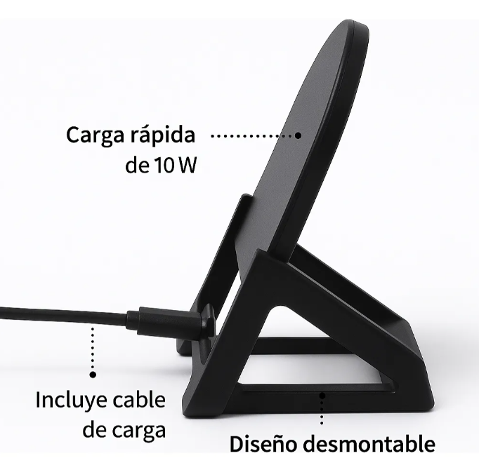 Cargador Inalámbrico Con Soporte