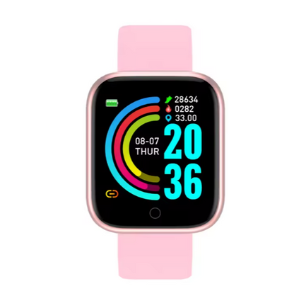 Reloj Smartwatch Bracelet Cuadrado Rosa