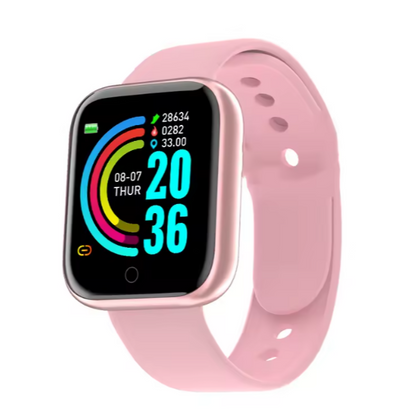 Reloj Smartwatch Bracelet Cuadrado Rosa