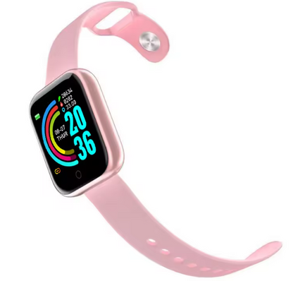 Reloj Smartwatch Bracelet Cuadrado Rosa