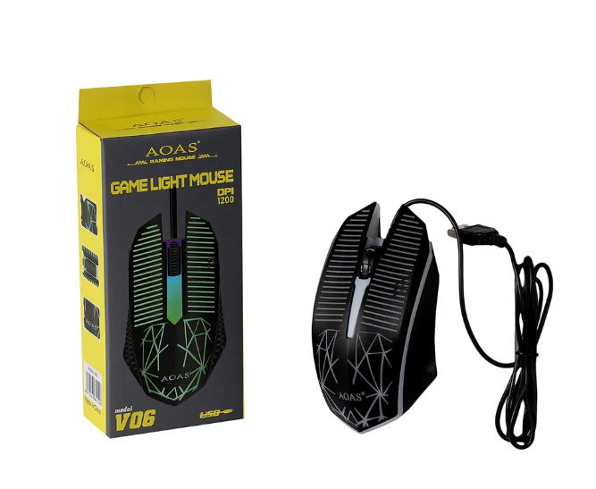 Mouse Gamer Con Cable Negro