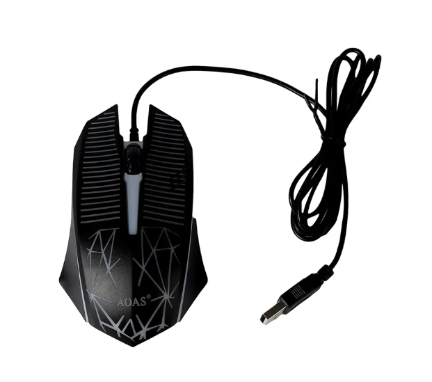 Mouse Gamer Con Cable Negro