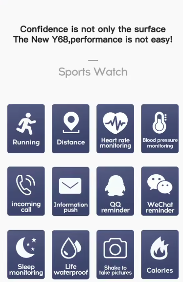 Reloj Smartwatch Bracelet Cuadrado Rosa