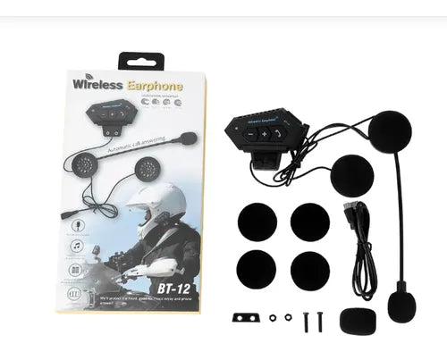 Intercomunicador Para Motos Bluetooth Casco Manos Libres