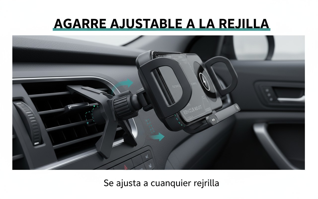 Agarre ajustable a la rejilla