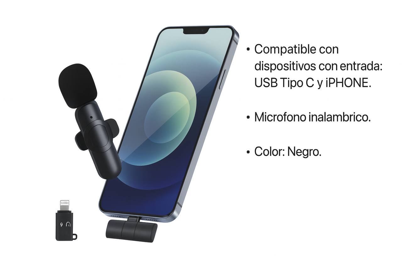 Microfono Solapero Inalambrico